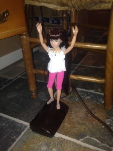 ...With the help of Mistletoe on the foot pedal. Jump! Jump!