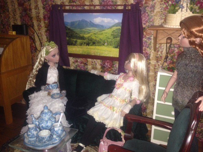 Enjoying the satisfaction of a job well-done! Tea, anyone? Cream and sugar?